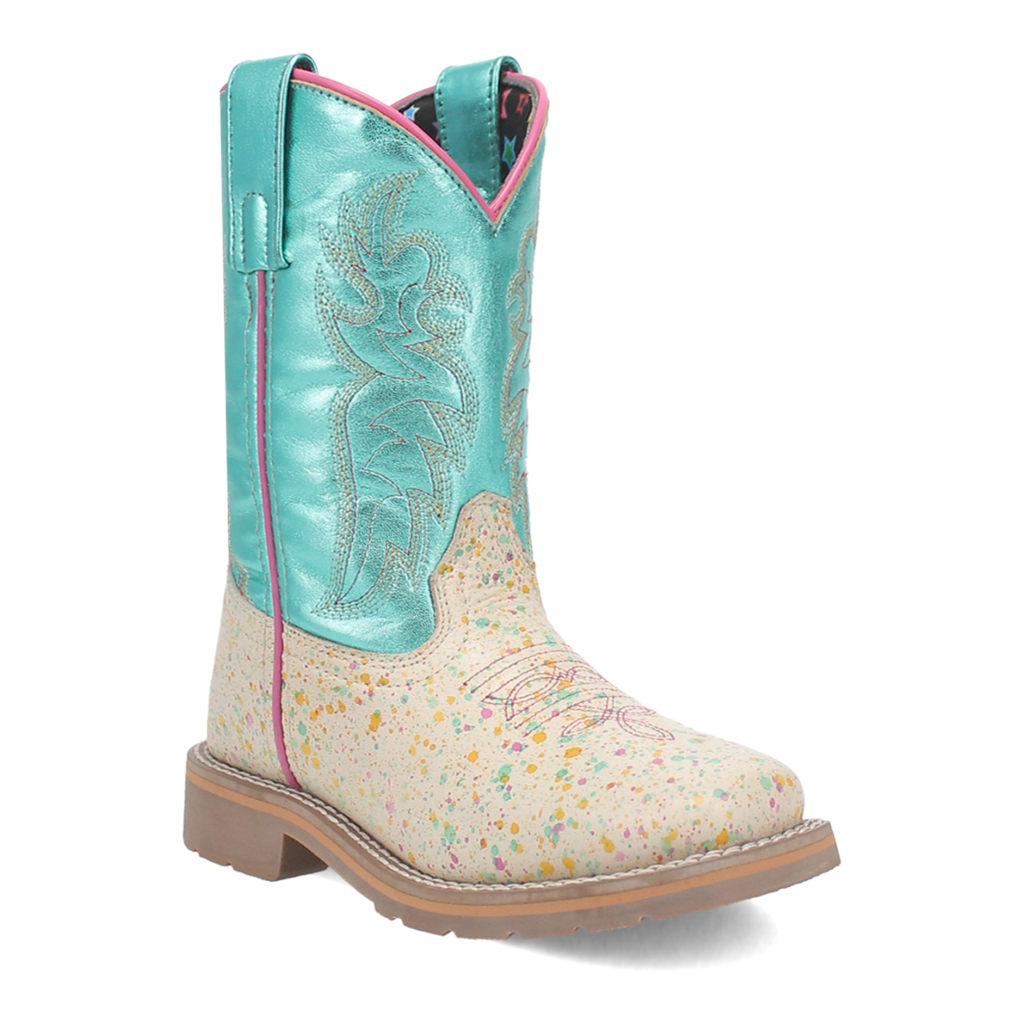 Dan Post Splatt Leather Western Boot - Childrens-DPC2976