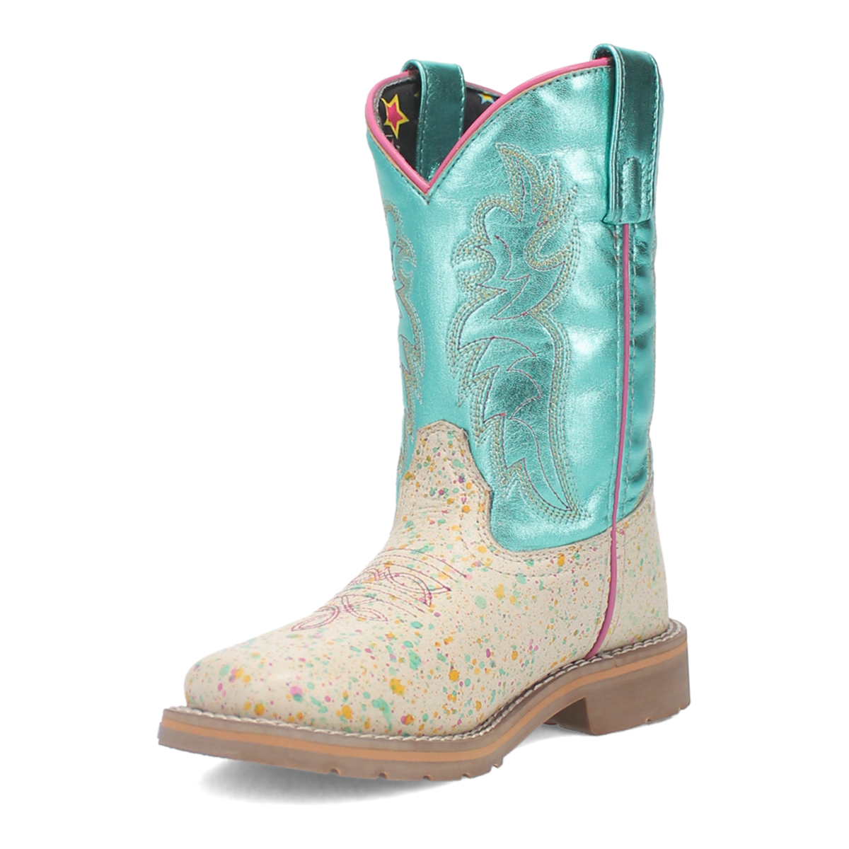 Dan Post Splatt Leather Western Boot - Childrens-DPC2976