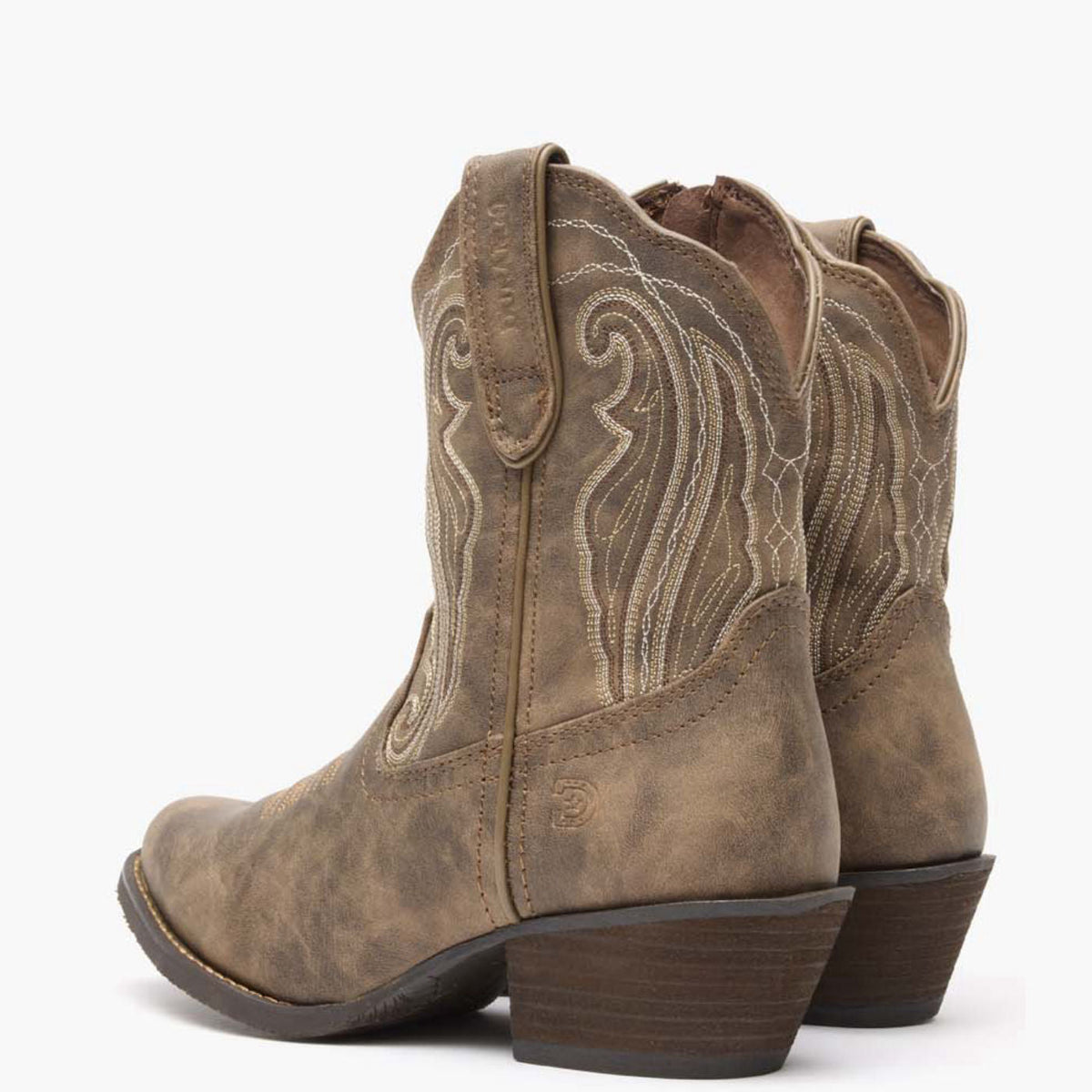 Durango Womens Crush Distressed Shortie Western Boot-DRD0372
