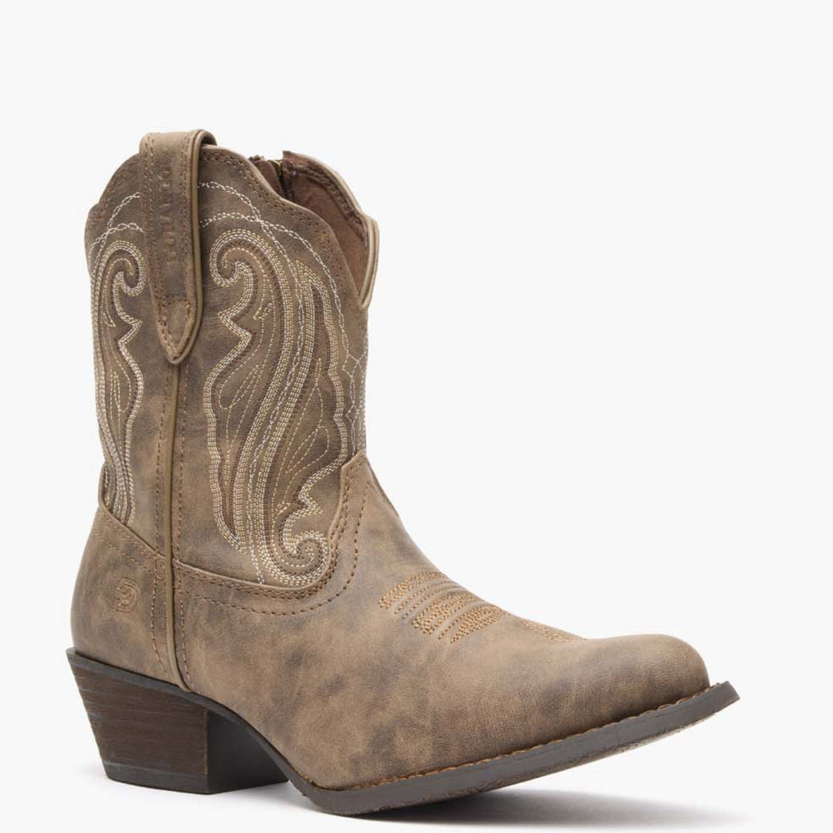 Durango Womens Crush Distressed Shortie Western Boot-DRD0372
