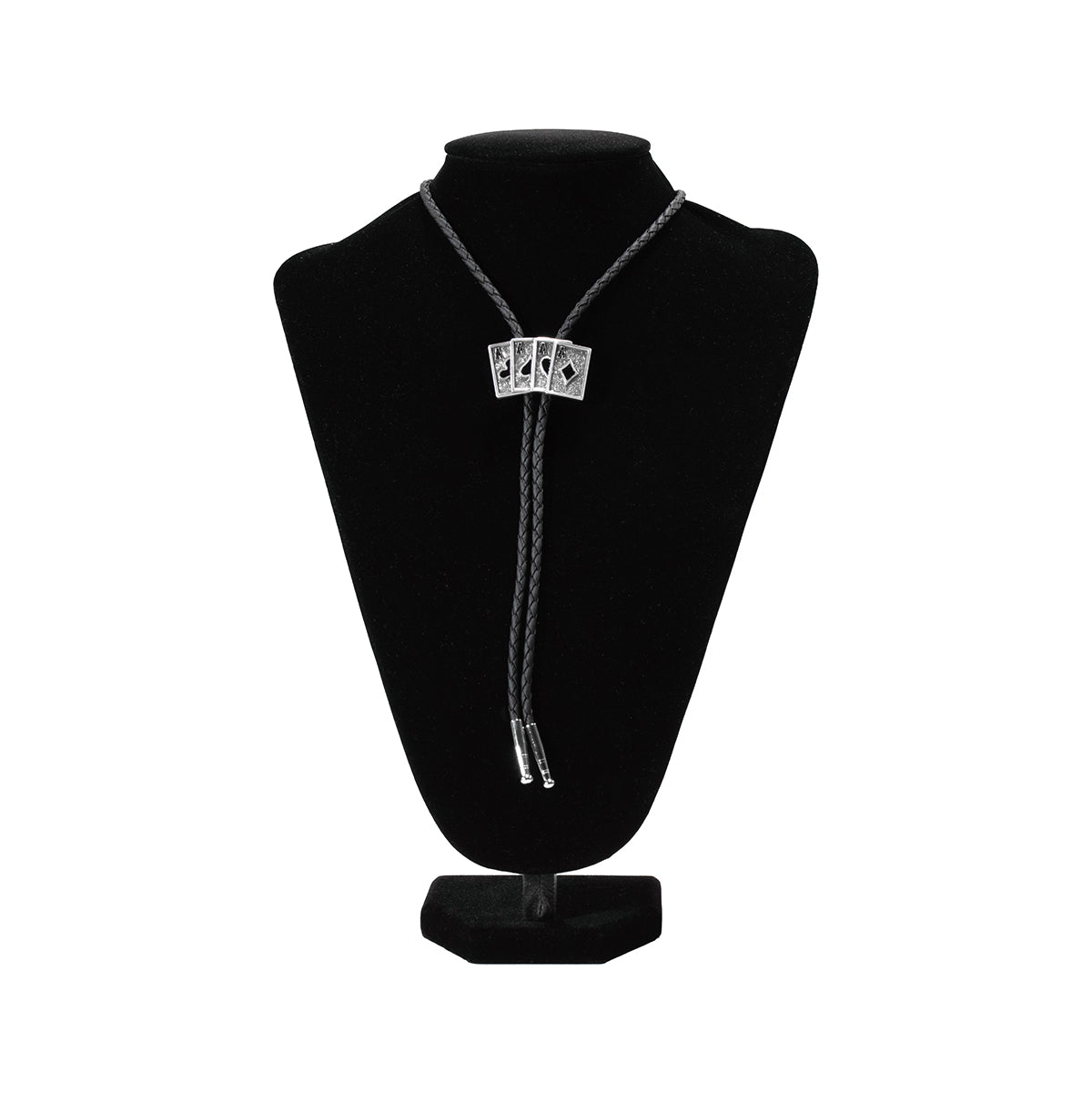 Double S Ace Cards Adult Bolo Tie - 22423