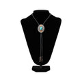 Double S Multi Finish Turquoise Adult Bolo Tie - 22412