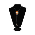 Double S Beaded Rectangle Adult Bolo Tie - 22422