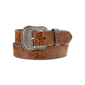 Ariat Womens 1 1/2 Belt Floral Embossed Brown-A1568702