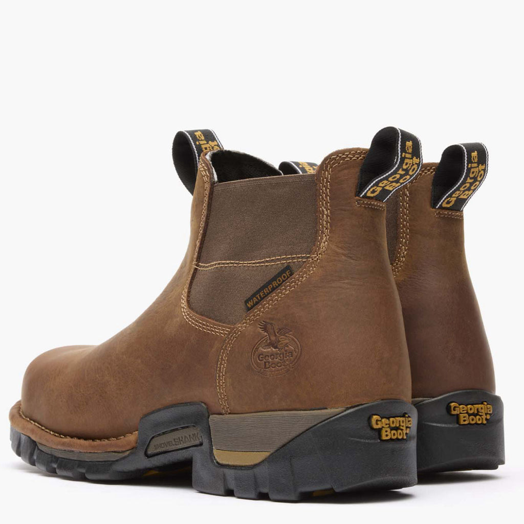 Georgia Boot Eagle One Waterproof Chelsea Work Boot - back