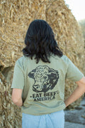 American Farm Company Eat Beef America Tee - WT07