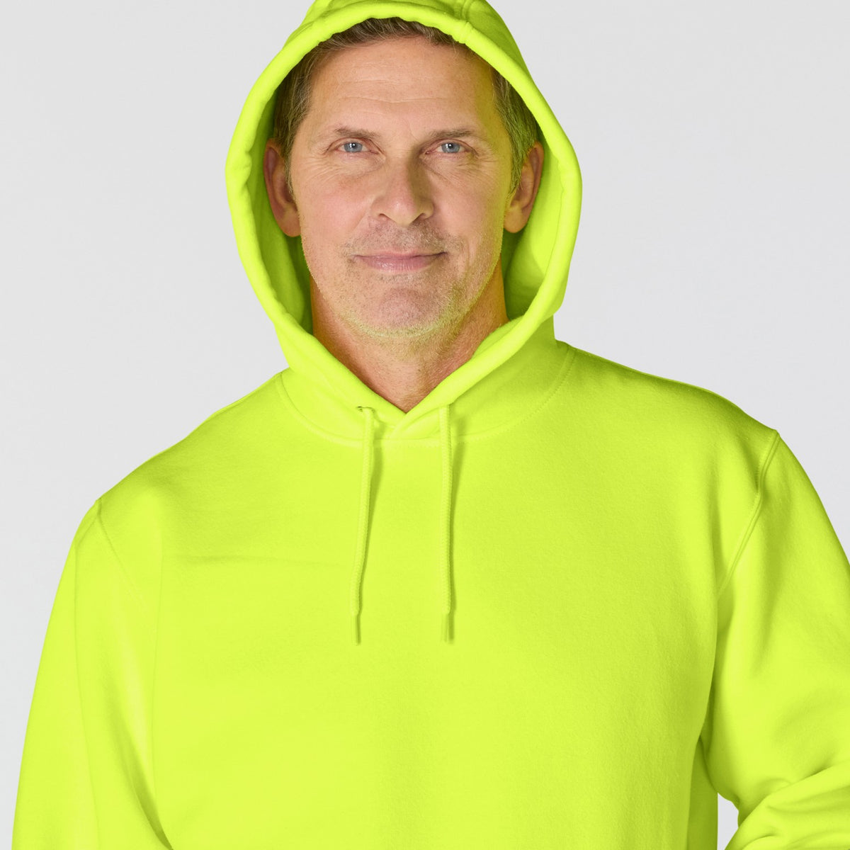 Carhartt Mens Loose Fit Midweight Logo Sleeve Graphic Hoodie Hi Vis Br K288-BLM - view 4