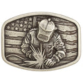 Nocona Mens American Flag Wielder Buckle - 3700010