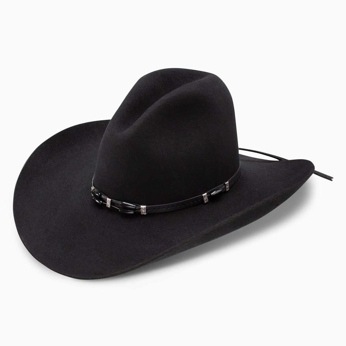 Stetson Resistol Cisco 2X Wool Felt Cowboy Hat Black-RWCSCO-694307