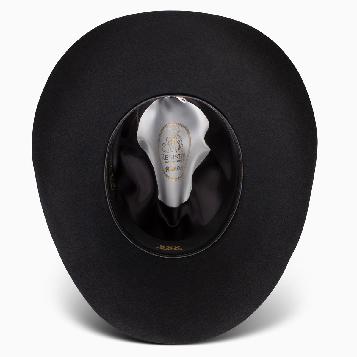 Stetson Resistol Cisco 2X Wool Felt Cowboy Hat Black-RWCSCO-694307