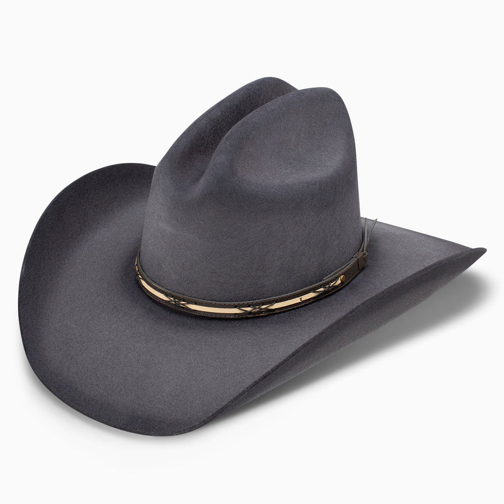 Stetson Hat Rearview Town 4X Granite Gry-RWRVTW-JA4149