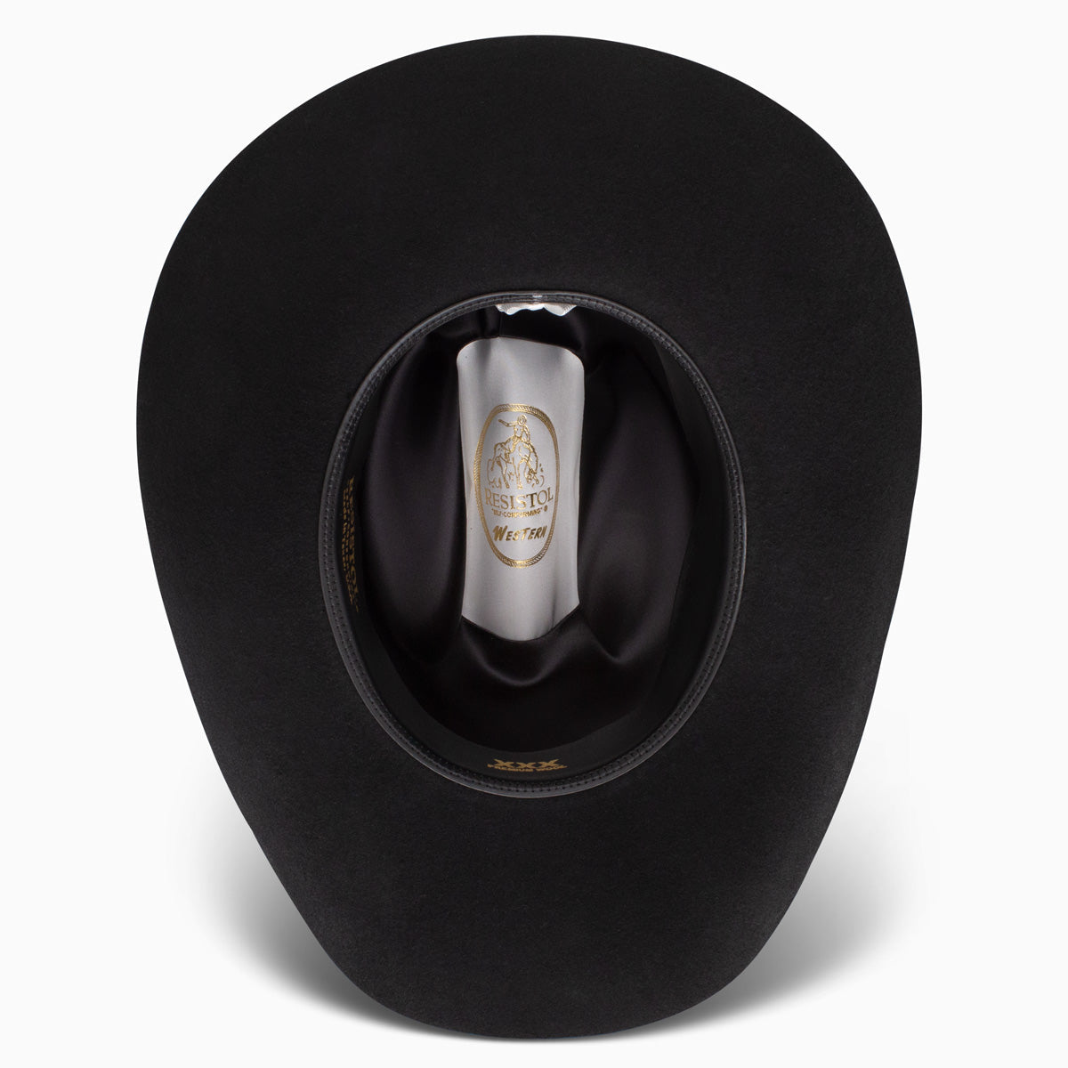 Stetson Resistol Tucker 3X Wool Felt Cowboy Hat Black-RWTCHKR-754007