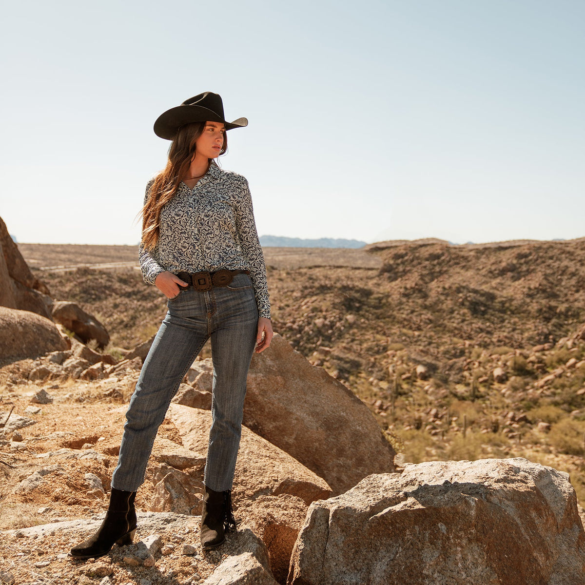 Stetson Hat Stetson 6X Skyline Black 4.0- SFSKYL-7540