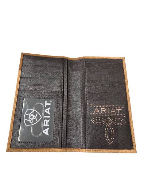 Ariat Rodeo Roughout Croco Wallet-A3560808