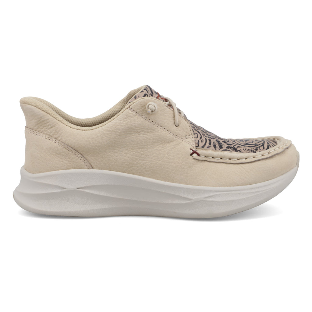 Twisted X Womens Feather X Ivory and Nude Print Sole Western Shoe WCAU035