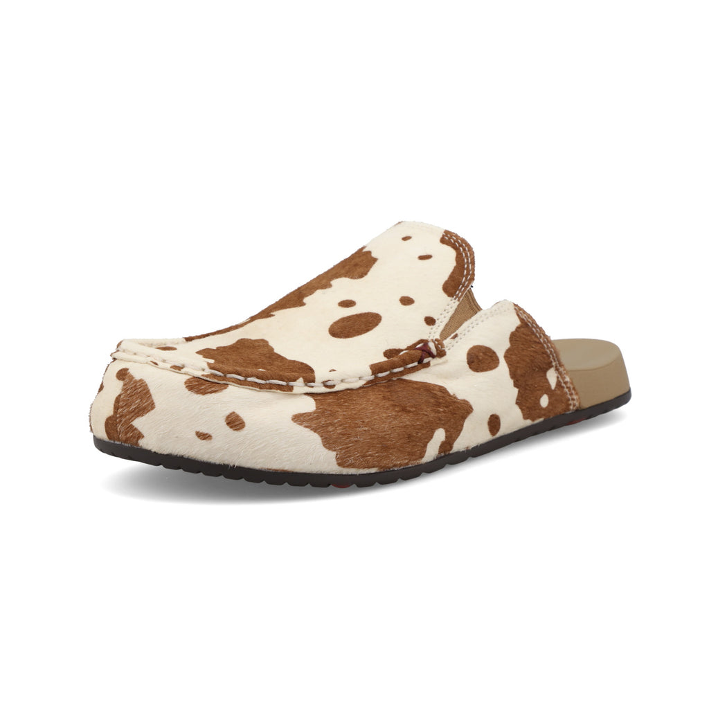 Twisted X Womens Hair-On Brown and White Mule WFFM001