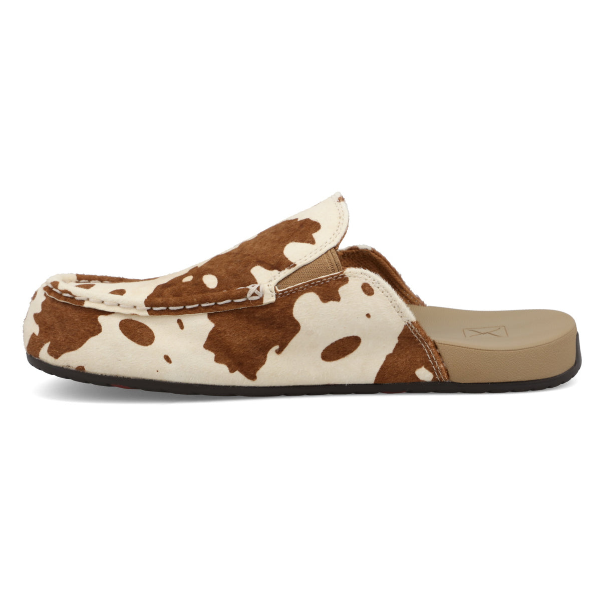 Twisted X Womens Hair-On Brown and White Mule WFFM001