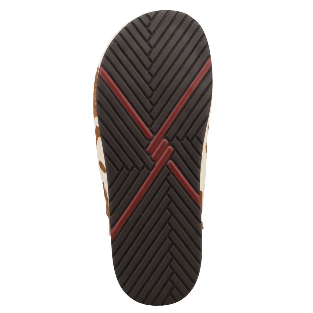 Twisted X Womens Hair-On Brown and White Mule WFFM001