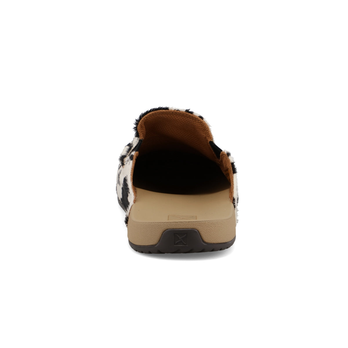 Twisted X Womens Hair-On Black and White Mule WFFM002