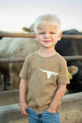 American Farm Company Youth Farmers Skull Horns Tee - BT10Y