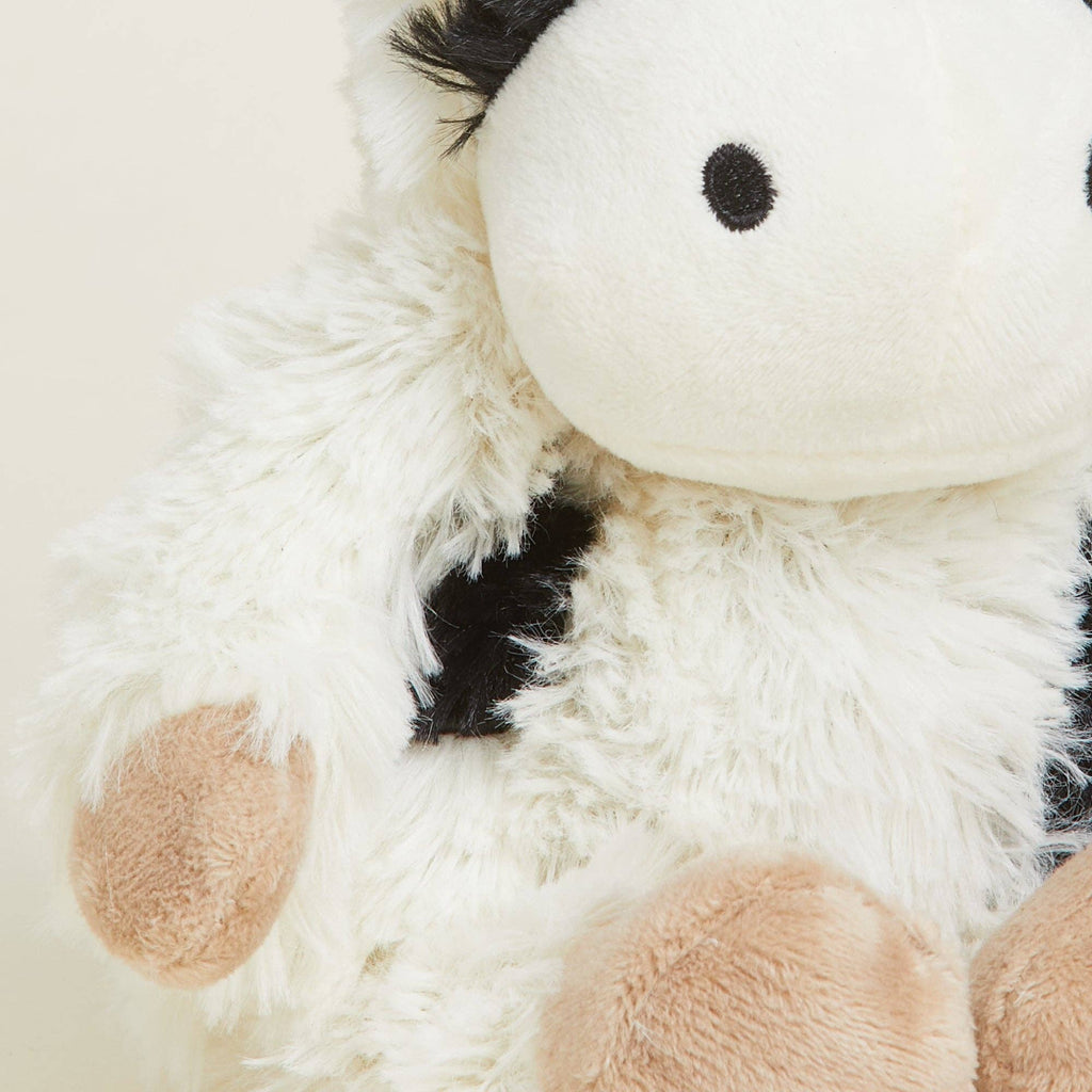 Warmies Junior Black And White Cow 9" Microwavable Plush view 6
