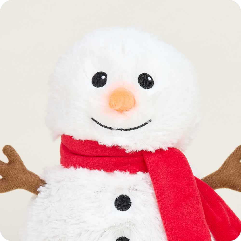 Warmies Red Scarf Snowman 13" Microwavable Plush view 4