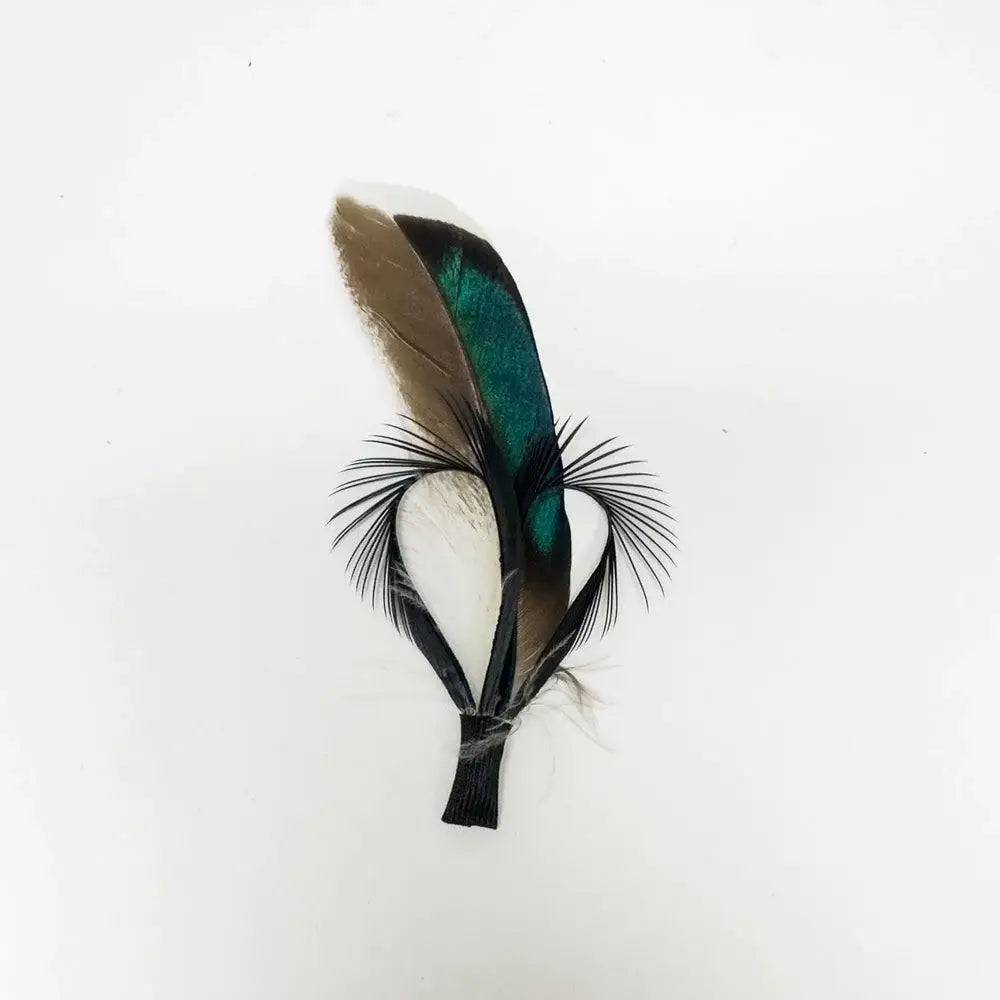 American Hat Makers Feather Hat Accent Hank Turquoise - 810068-TRQ