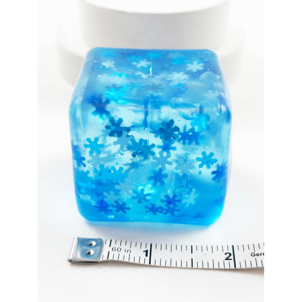 Love And Repeat Kids Snowflake Glitter Maltose Cube Squishy LRMLCT073 - view 8
