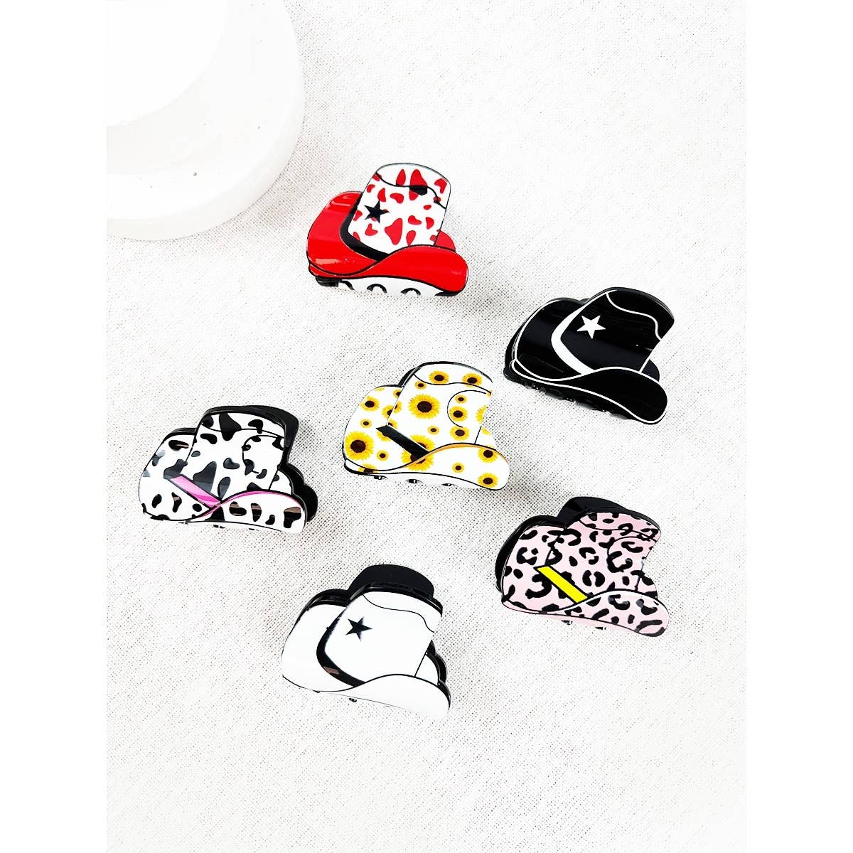 Love And Repeat Mini Cowboy Hat Hair Claw Clip LRPCJC-11533M - view 3