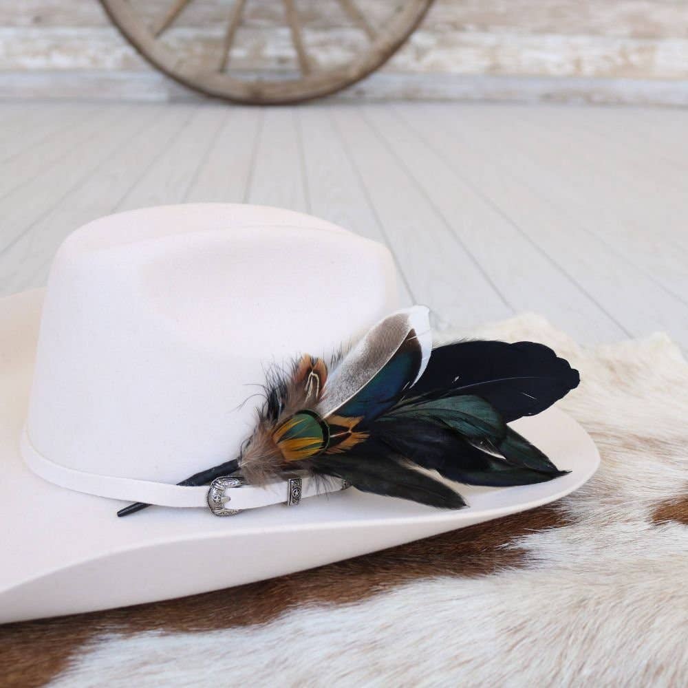 Willow Lane Hat Co. Feather Hat Accent - Risco - WLHF-RSC