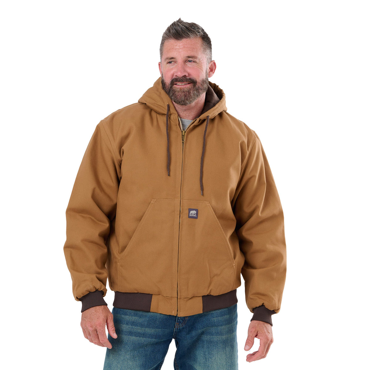 Berne Mens Hooded Jacket-HJ51DBN3X-4X