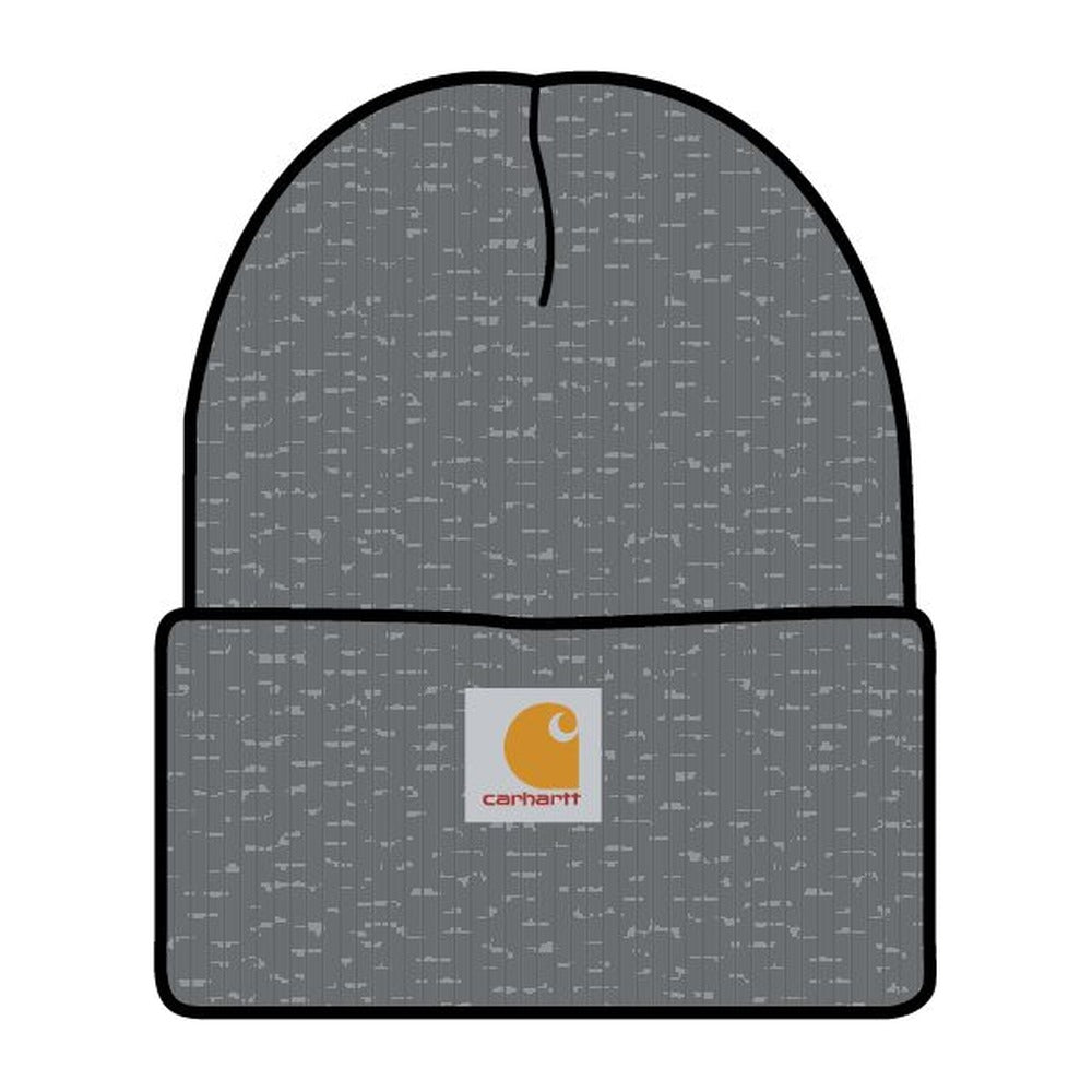 Carhartt Kids Youth Marled Watch Hat-CB8998-H221M Marled Light Grey/Dark Grey