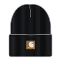 Carhartt Kids Youth Rubber Patch Watch Cap Beanie-CB9020-K01 Caviar Black
