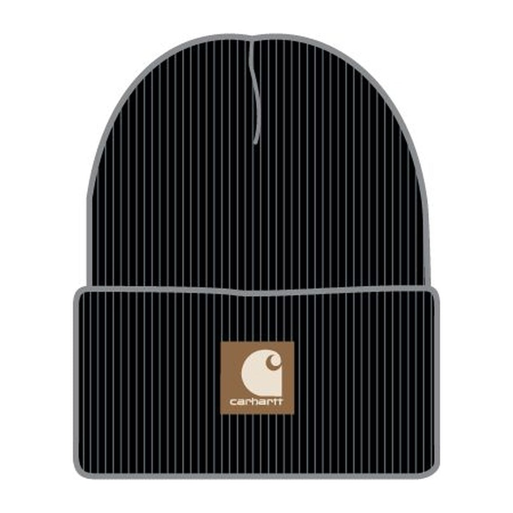 Carhartt Kids Youth Rubber Patch Watch Cap Beanie-CB9020-K01 Caviar Black
