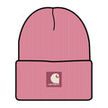 Carhartt Kids Youth Rubber Patch Watch Cap Beanie-CB9020-P403 Cashmere Rose