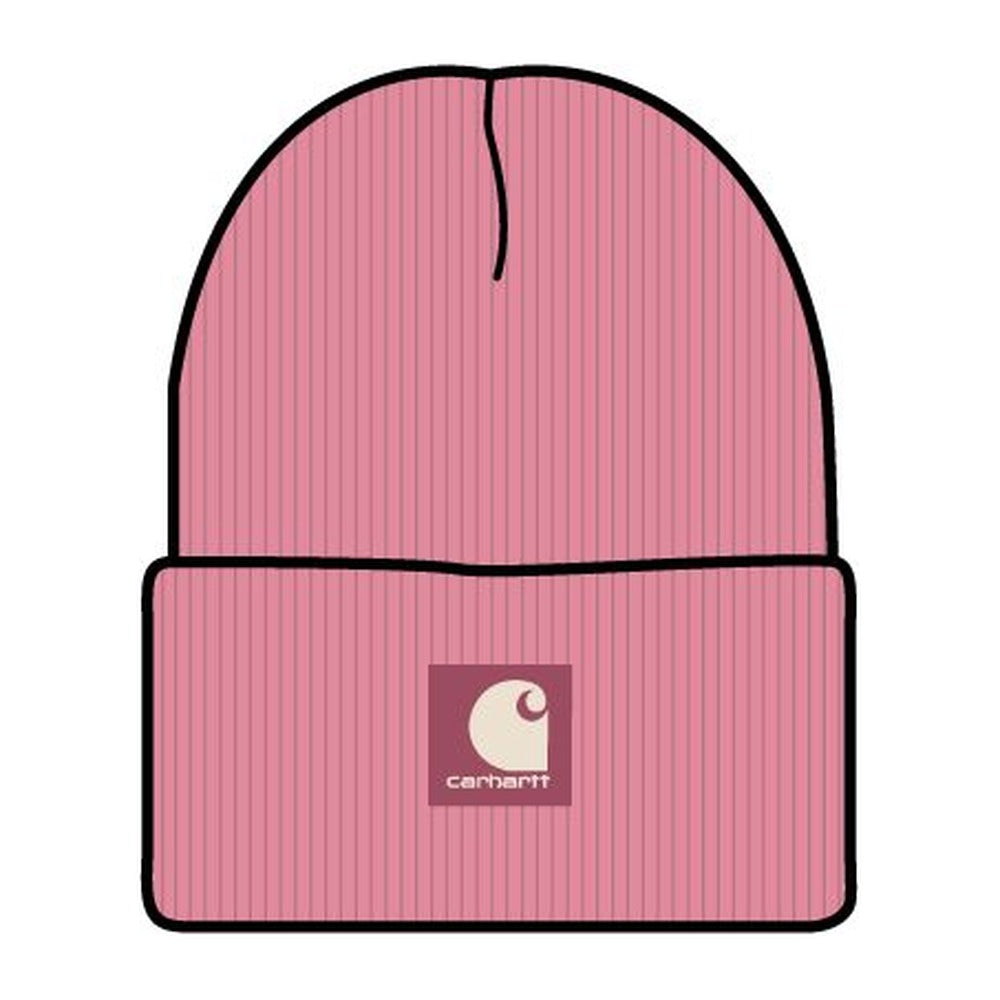 Carhartt Kids Youth Rubber Patch Watch Cap Beanie-CB9020-P403 Cashmere Rose