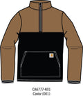 Carhartt Kids Boys Long-Sleeve Sherpa Half-Zip Sweatshirt - Caviar
