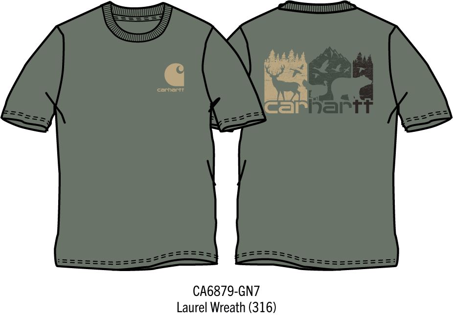 Carhartt Kids Short-Sleeve Graphic T-Shirt - Laurel Wreath