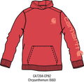 Carhartt Kids Girls Long-Sleeve Logo Sweatshirt - Chrysanthemum
