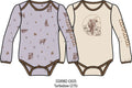 Carhartt Kids Girls Long-Sleeve Farm Print Bodysuit Set - Turtledove