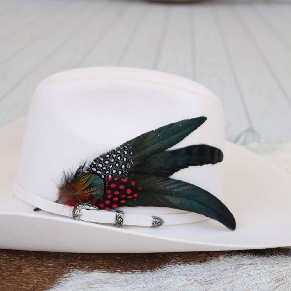 Willow Lane Hat Co. Feather Hat Accent - Sombra - WLHF-SMB