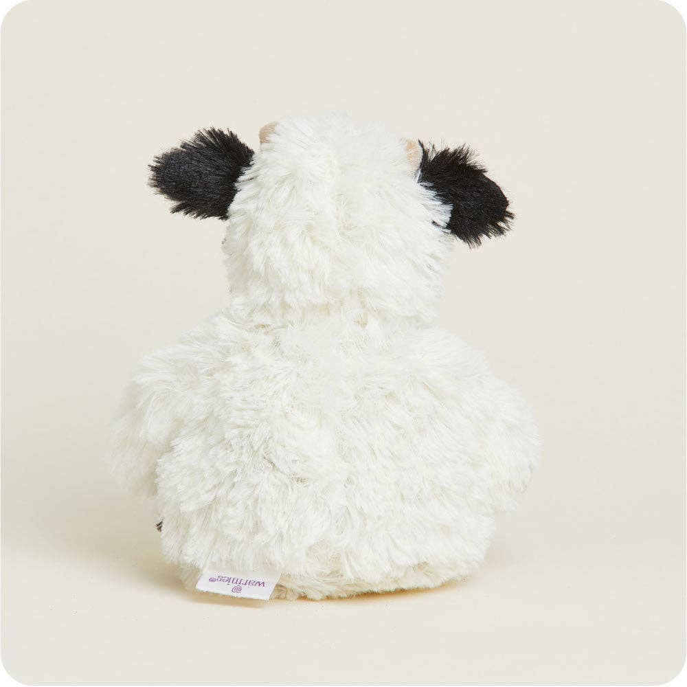 Warmies Junior Black And White Cow 9" Microwavable Plush view 5