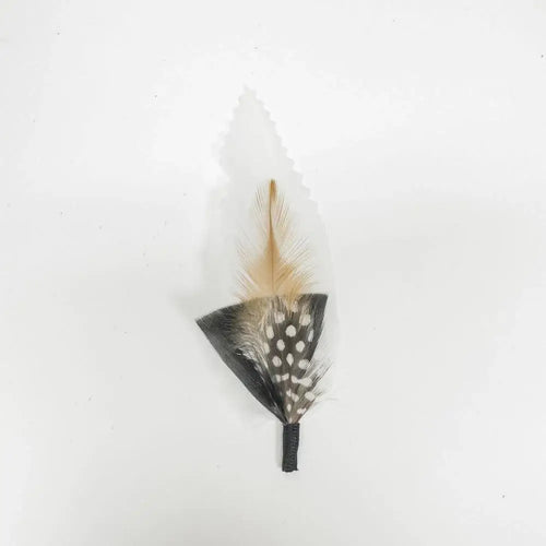 American Hat Makers Feather Hat Accent Salty Black