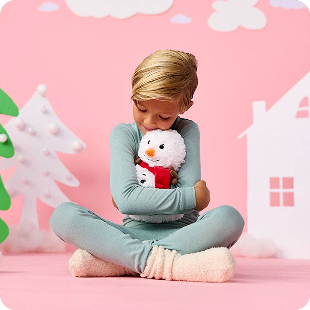 Warmies Red Scarf Snowman 13" Microwavable Plush view 2