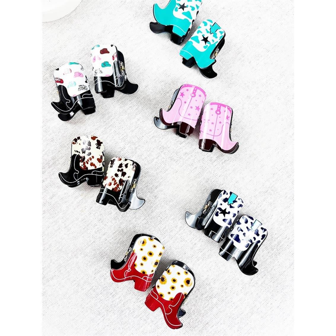 Love And Repeat Mini Cowboy Boot Hair Claw Clip LRPCJC-11532M - view 6