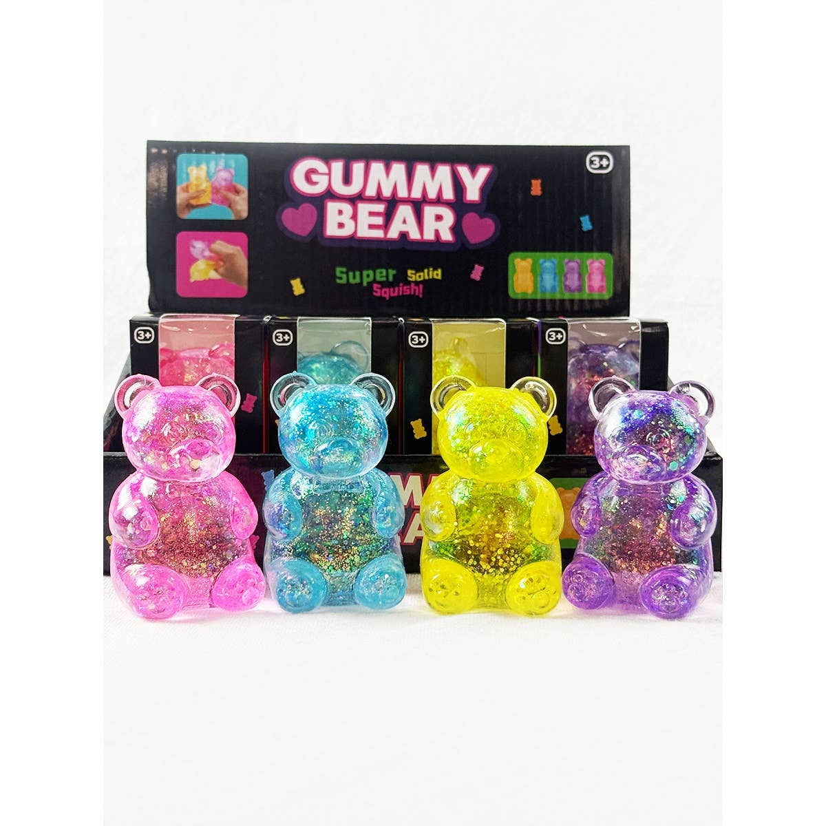 Love And Repeat Kids Glitter Gummy Bear Squishy LRMLCT041 - view 3