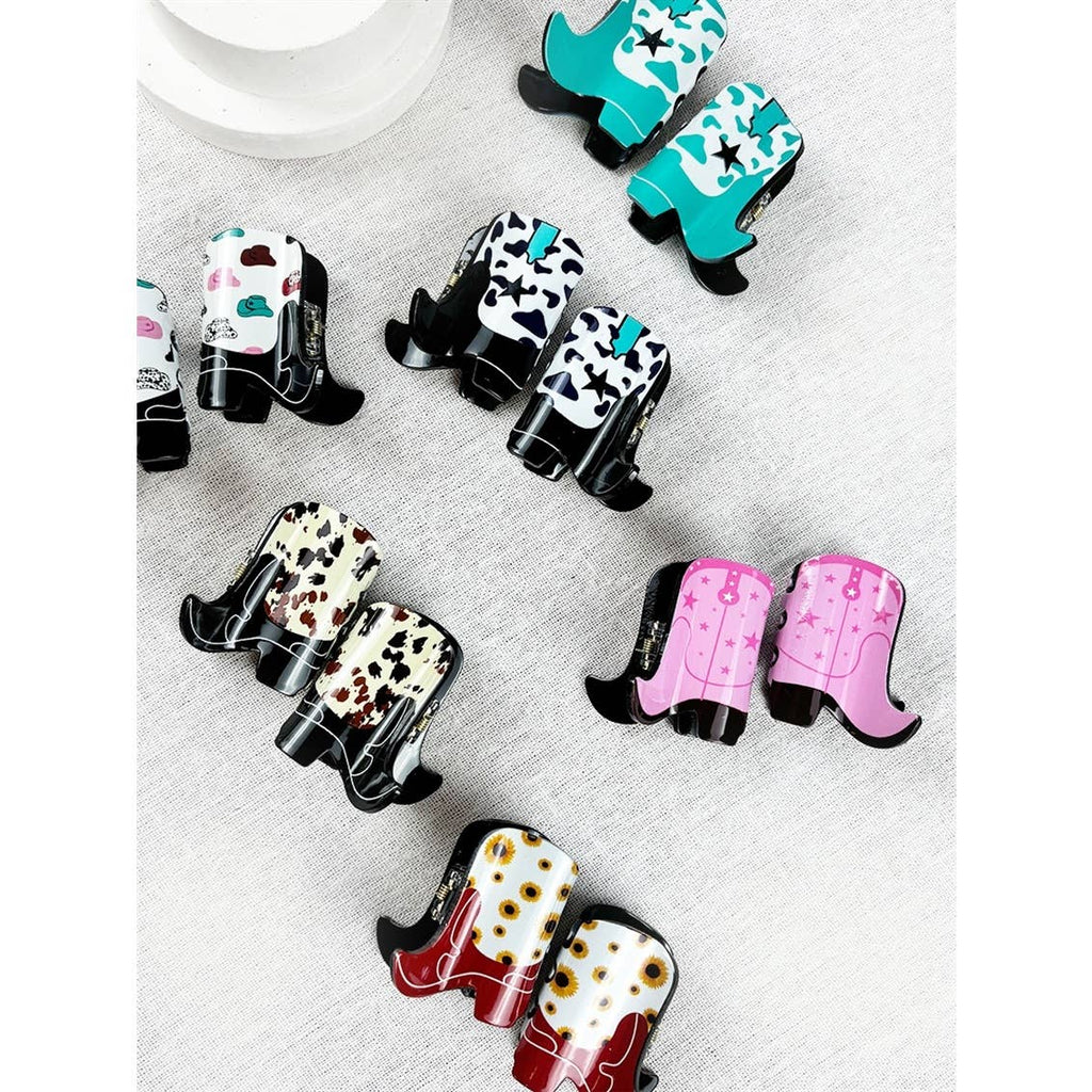 Love And Repeat Mini Cowboy Boot Hair Claw Clip LRPCJC-11532M - view 3