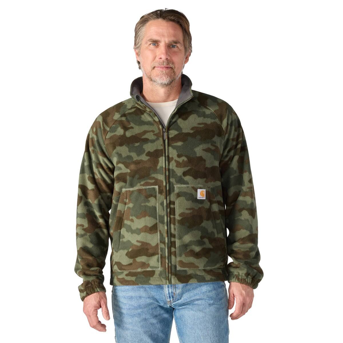 Carhartt Men Elkhart Jacket Army Green Camo -107666-GP5