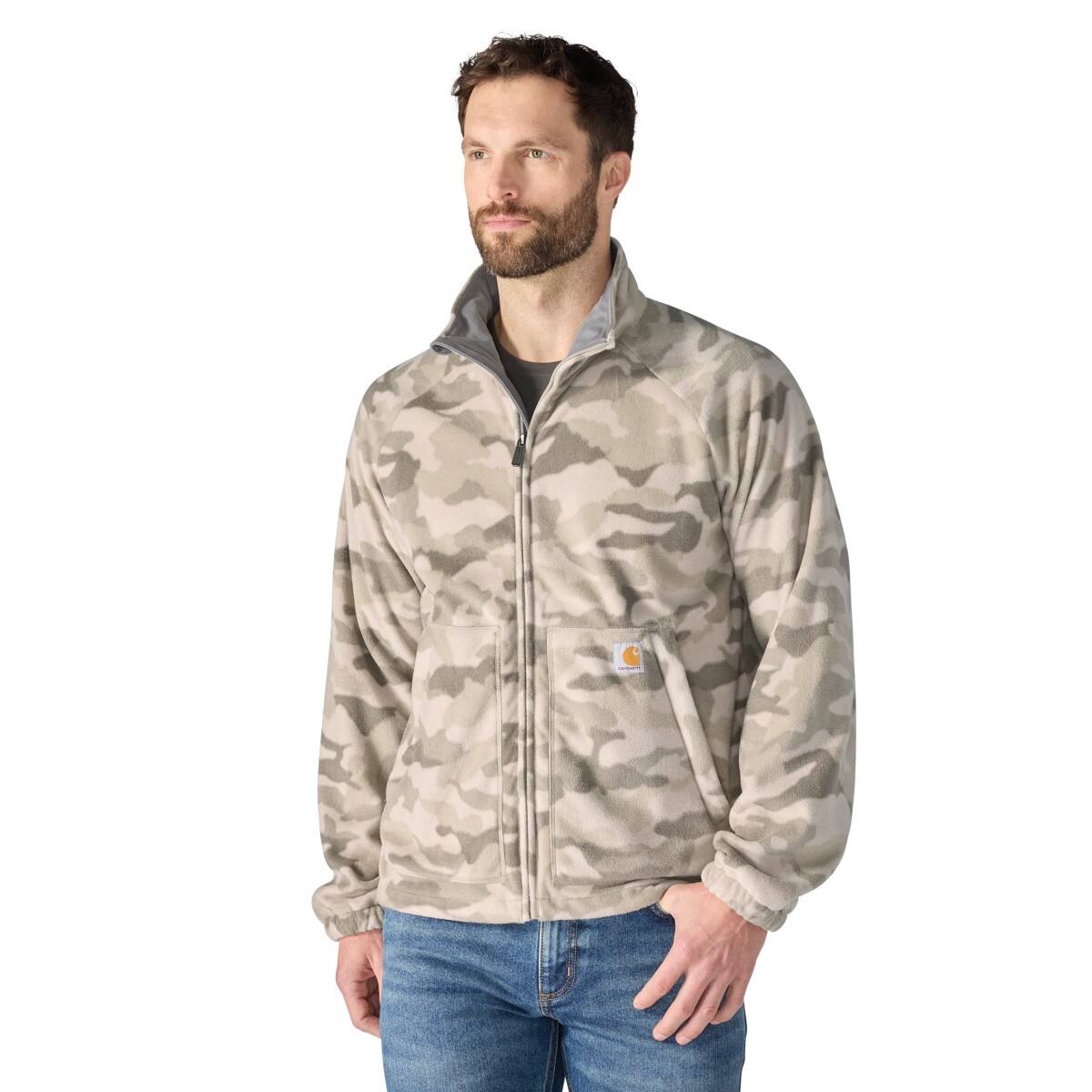 Carhartt Men Elkhart Jacket Fossil Tan Camo -107666- A51