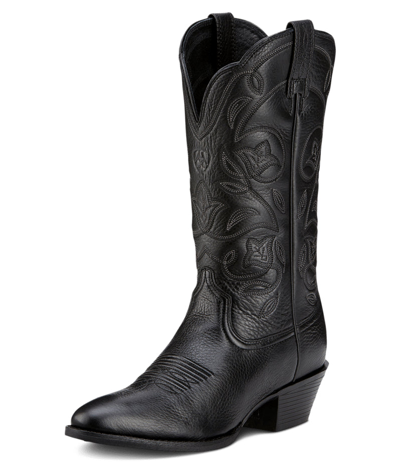 Ariat Heritage Western Black Deertan Boot - Womens